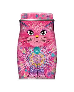 Monty Bojangles - Shimmering Starlet Cat Tin with Berry Bubbly Chocolatey Truffles - 6 x 135g