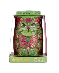 Monty Bojangles - Jade Mirage Cat Tin with Pistachio Truffles - 6 x 135g
