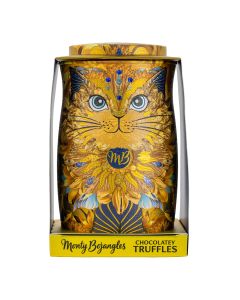 Monty Bojangles - Golden Goddess Cat Tin with Choccy Scoffy, Cookie Moon, Berry Bubbly & Pistachio Marooned Truffles - 6 x 200g