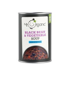 Mr Organic - Black Bean & Vegetable Soup - 12 x 400g