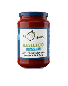 Mr Organic - Organic Smooth Basilico Pasta Sauce - 6 x 350g