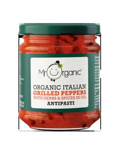 Mr Organic - Organic Grilled Peppers Antipasti - 5 x 190g