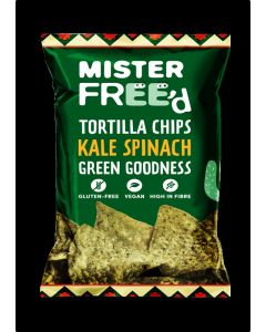 Mister Free'd - Organic Tortilla Chips with Kale & Spinach - 12 x 135g