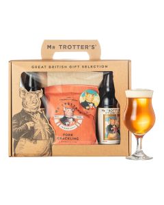 Mr Trotter's - Crackling & Ale Gift Box (2 x 500ml Ales, 1 x 50g Original Crackling & 1 x 50g Jalapeno Crackling) - 6 x 1.1kg