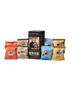 Mr Trotter's - 8 Piece Crackling Gift Box (2 x Original, 2 x Jalapeno, 2 x Salt & Vinegar, 2 x English Mustard) - 6 x 240g