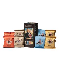 Mr Trotter's - 8 Piece Crackling Gift Box (2 x Original, 2 x Jalapeno, 2 x Salt & Vinegar, 2 x English Mustard) - 6 x 240g