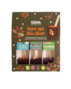 GNAW - Vegan Hot Shot Gift Set (Oat Mi!lk, Salted Caramel Oat Mi!lk and Dark Mint) - 6 x 120g