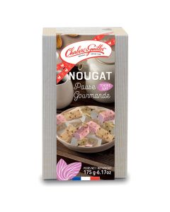 Nougat Chabert & Guillot - Raspberry, Montelimar & Salted Caramel Assorted Nougat Gift Box - 10 x 175g