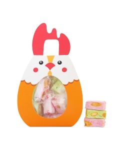 Nougat Chabert & Guillot - Raspberry & Pistachio Nougat Chicken Easter Box - 12 x 50g