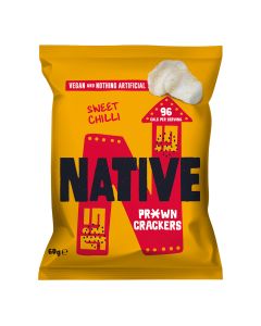 Native Snacks - Vegan Pr*wn Crackers Sweet Chilli Flavour - 12 x 60g
