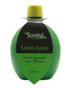 Sunita  - Lime Juice  - 12 x 200ml