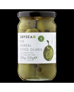 Odysea - Pitted Green Big Gordal Olives in Brine - 6 x 290g