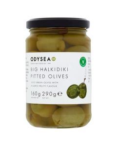Odysea - Big Halkidiki Pitted Olives in Brine - 6 x 290g