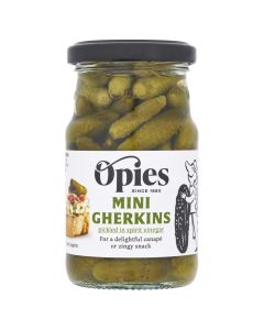 Opies - Cocktail Gherkins in Distilled Malt Vinegar - 6 x 227g