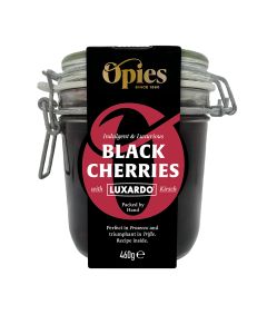 Opies - Black Cherries with Kirsch in Kilner Jar - 6 x 520g