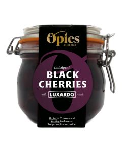 Opies - Black Cherries with Kirsch in Kilner Jar - 6 x 520g
