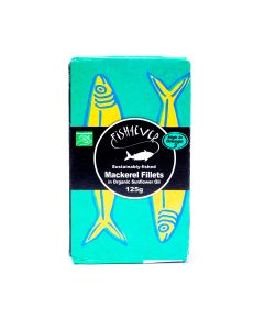 Fish4ever - Mackerel Fillet In Organic Sunflower Oil - 10 x 125g