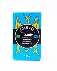 Fish4ever - Whole Sardines in Organic Sunflower Oil - 10 x 120g