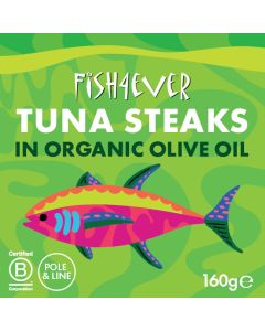 Fish4ever - Tuna Steaks in Organic Olive Oil - 8 x 160g