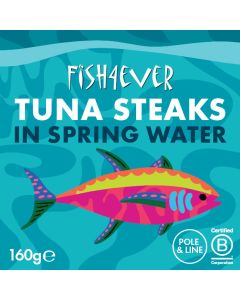 Fish4ever - Azores Skipjack Tuna Steaks In Spring Water - 8 x 160g