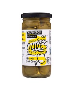Organico - Organic Green Pitted Olives - 6 x 230g