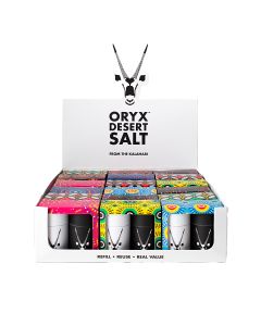 Oryx Desert Salt - Mini Desert Salt & Pepper Shakers in SRP - 18 x 15g