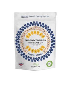 The Great British Porridge Co - Blueberry & Banana Porridge - 4 x 385g