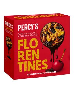 Percy's Bakery - Dark Chocolate and Cherry Florentines - 8 x 115g