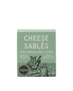 Pea Green Boat - Nigella Seed & Chive Cheese Sablés - 24 x 35g