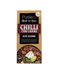 Pureety - Chilli Con Carne Recipe Seasoning - 9 x 50g