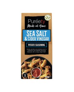 Pureety - Sea Salt & Cider Vinegar Potato Seasoning - 9 x 40g