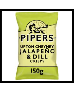 Pipers - Upton Cheney Jalapeno & Dill Crisps - 8 x 150g