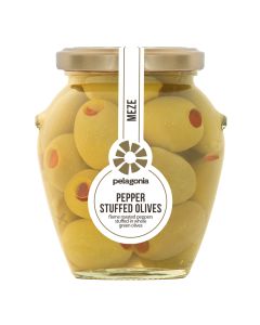 Pelagonia - Pepper Stuffed Olives - 6 x 300g