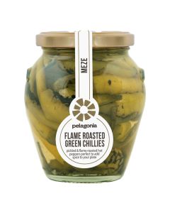 Pelagonia - Flame Roasted Green Chillies - 6 x 300g