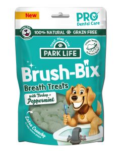 PARK LiFE - Brush-Bix Dog Biscuits Turkey & Peppermint - 8 x 100g