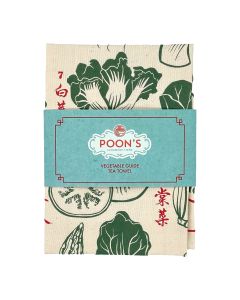 Poon's London - Vegetable Guide Tea Towel - 10 x 115g