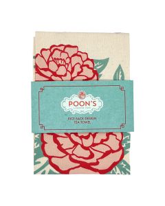 Poon's London - Rice Sack Design Tea Towel - 10 x 115g