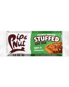 Pip & Nut - Apple & Cinnamon Peanut Butter Stuffed Oat Bar - 15 x 48g