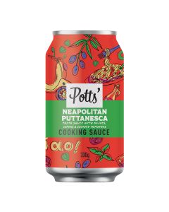 Potts - Neapolitan Puttanesca Pasta Sauce in a Can - 8 x 330g