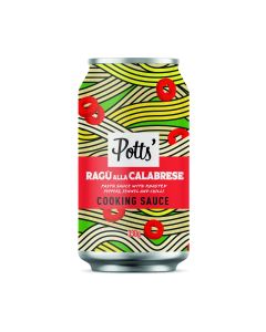Potts - Ragu alla Calabrese Pasta Sauce with Roasted Peppers in a Can - 8 x 330g