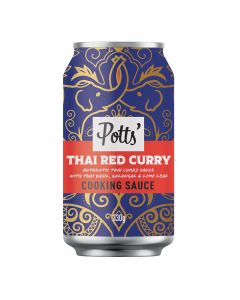 Potts - Thai Red Curry Sauce in a Can - 8 x 330g