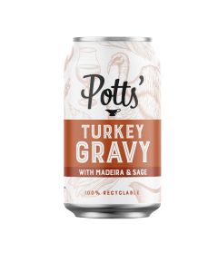 Potts' - Turkey Gravy With Madeira & Sage Can - 8 x 330g