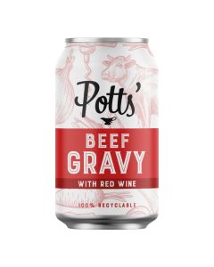 Potts - Beef & Red Wine Gravy in a Can - 8 x 330g