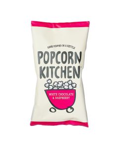 Popcorn Kitchen - White Chocolate & Raspberry Popcorn Sharing Bag - 12 x 100g