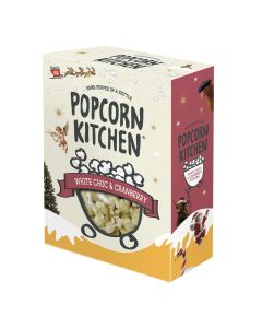 Popcorn Kitchen - White Chocolate & Cranberry Popcorn Gift Box - 12 x 100g