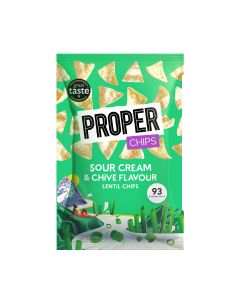 Proper - Sour Cream & Chive Lentil Chips - 8 x 85g