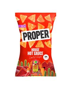 Proper - Hot House Sauce Lentil Chips - 8 x 85g