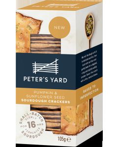 Peter's Yard - Pumpkin & Sunflower Seed Sourdough Crackers - 8 x 105g