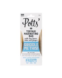 Potts - Teryaki with Soy Sauce, Sake & Ginger Marinating Bag - 10 x 150g