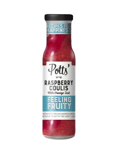Potts - Raspberry Coulis with Orange Zest - 6 x 240g
